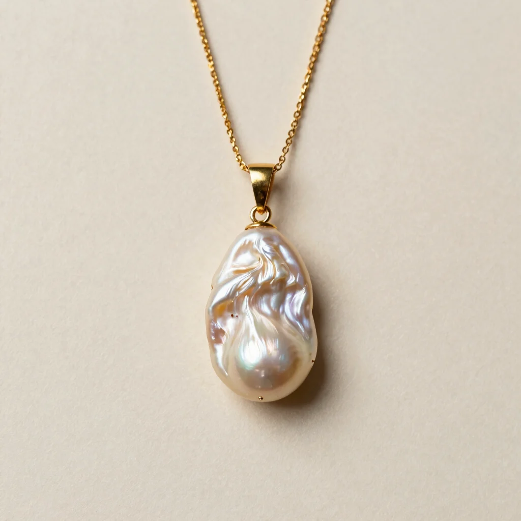 Zari Minimalist Pearl Pendant